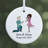 Couple Engagement philoSophies Personalized Ornaments - 29951