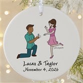Couple Engagement philoSophies Personalized Ornaments - 29951