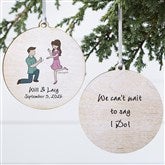 Couple Engagement philoSophies Personalized Ornaments - 29951