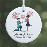 Fireworks Engagement philoSophies Personalized Ornaments - 29952