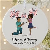 Fireworks Engagement philoSophies Personalized Ornaments - 29952