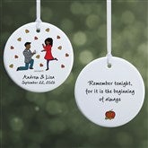 Fall Engagement philoSophies Personalized Ornaments - 29955