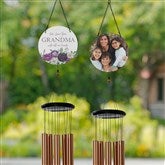 Floral Love For Grandma Personalized Photo Wind Chimes - 30624