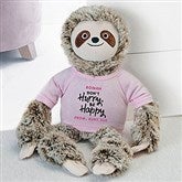 Plush Sloth- Pink Shirt