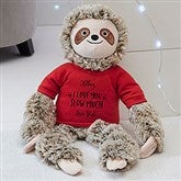 Plush Sloth - Red Shirt