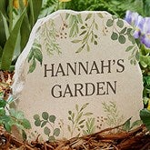 Laurel Message Personalized Standing Garden Stone - 31125