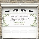 Laurels of Love Personalized Wedding Banners - 31319