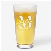 Lavish Groomsmen Wedding Engraved Beer Glasses - 31620