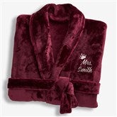 Maroon Fleece Robe-42