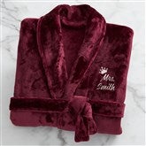 Maroon Fleece Robe-42