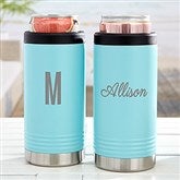 Teal Skinny Can Holder