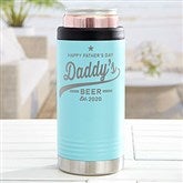 Teal Skinny Can Holder