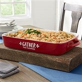 Red Casserole Dish