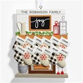 Fireplace Stockings Personalized Family Ornaments - 32293