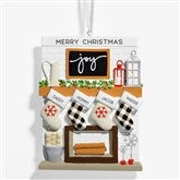Fireplace Stockings Personalized Family Ornaments - 32293