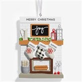 Fireplace Stockings Personalized Family Ornaments - 32293