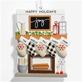 Fireplace Stockings Personalized Family Ornaments - 32293