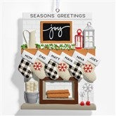 Fireplace Stockings Personalized Family Ornaments - 32293