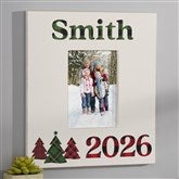 Plaid  Print Christmas Year Personalized Picture Frames - 32521