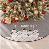 Polar Bear Family Personalized Christmas Tree Skirt - 32566
