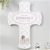 Precious Moments Girls Christening Personalized Cross - 32593