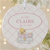 Precious Moments Personalized Girls Christening Ornament - 32597