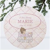 Precious Moments Personalized Girls Christening Ornament - 32597