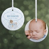 Precious Moments Personalized Boys Christening Ornament - 32598
