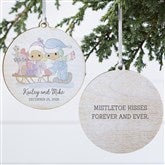 Precious Moments Sledding Couple Personalized Ornaments - 32601