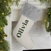 Plaid  Prints Personalized Christmas Stockings - 32617