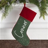 Elegant Snowflake Personalized Christmas Stockings - 32620