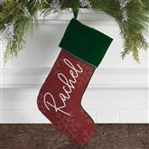Elegant Snowflake Personalized Christmas Stockings - 32620