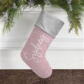 Elegant Snowflake Personalized Christmas Stockings - 32620