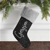 Elegant Snowflake Personalized Christmas Stockings - 32620