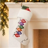 Holiday Lights Personalized Christmas Stockings - 32634