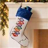 Holiday Lights Personalized Christmas Stockings - 32634