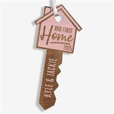 Our New Home Personalized Wood Key Ornament - 32688