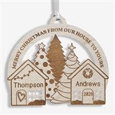 Our House To Yours Personalized Wood Ornaments - 32689