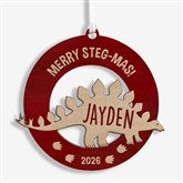 Dinosaur Personalized Wood Ornaments - 32691