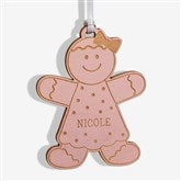 Gingerbread Family Character Personalized Wood Ornament - 32693