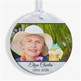 Double Photo Memorial Personalized Photo Ornaments - 32701