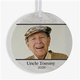 Double Photo Memorial Personalized Photo Ornaments - 32701
