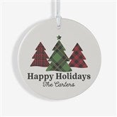 Plaid  Prints Family Personalized Ornaments - 32704