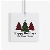 Plaid  Prints Family Personalized Ornaments - 32704