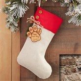 Red Stocking w/Natural Tag