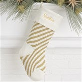 Gold Striped Stocking