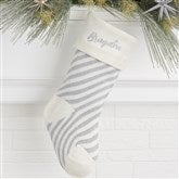 Silver Striped Stocking