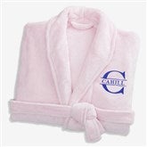 Lavish Last Name Embroidered Fleece Robes - 33287