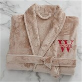 Taupe Micro- Fleece Robe