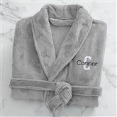 Grey Fleece Robe-47